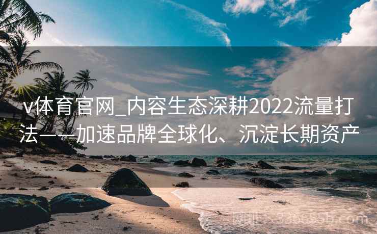 v体育官网_内容生态深耕2022流量打法——加速品牌全球化、沉淀长期资产