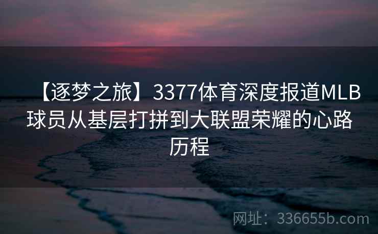 【逐梦之旅】3377体育深度报道MLB球员从基层打拼到大联盟荣耀的心路历程