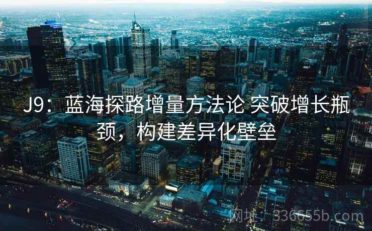 J9：蓝海探路增量方法论 突破增长瓶颈，构建差异化壁垒
